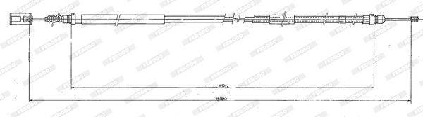 FERODO PREMIER Kézifék bowden FHB431236