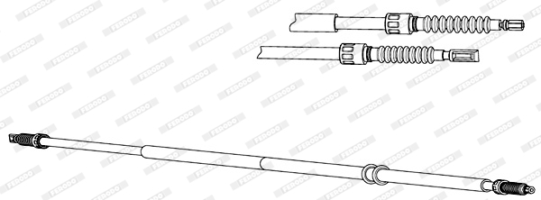 FERODO PREMIER Kézifék bowden FHB432634