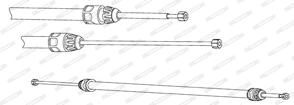 FERODO PREMIER Kézifék bowden FHB432928