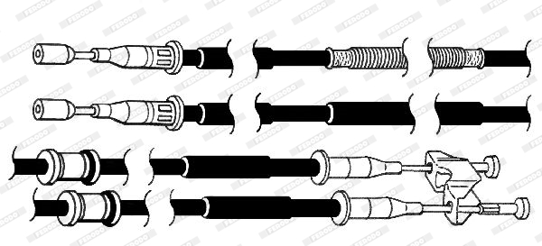 FERODO PREMIER Kézifék bowden FHB432937