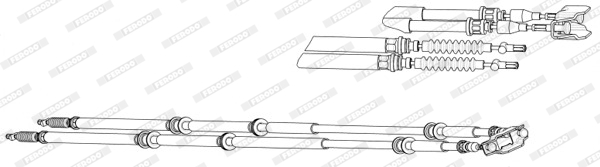 FERODO PREMIER Kézifék bowden FHB433018