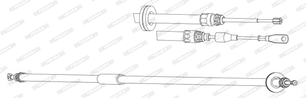 FERODO PREMIER Kézifék bowden FHB433020