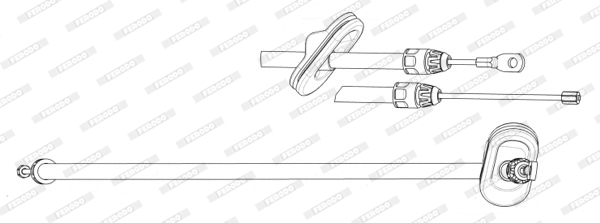 FERODO PREMIER Kézifék bowden FHB433085