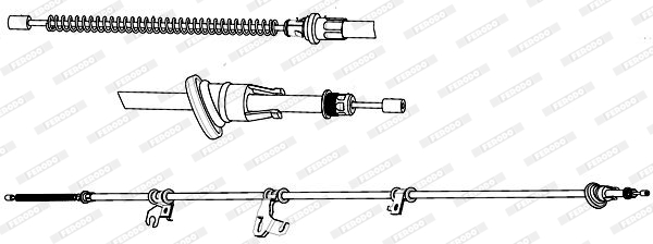 FERODO PREMIER Kézifék bowden FHB434551