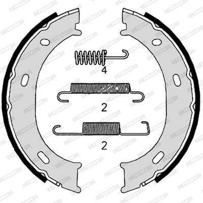 FERODO PREMIER Fékpofa FSB624S