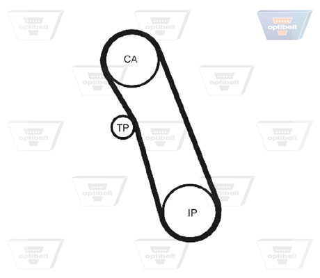 OPTIBELT Vezérműszíj ZRK1093_OPT