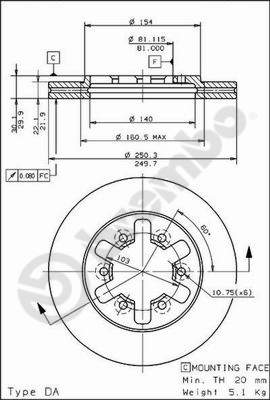 BREMBO Első féktárcsa 09.5014.10_BREMBO