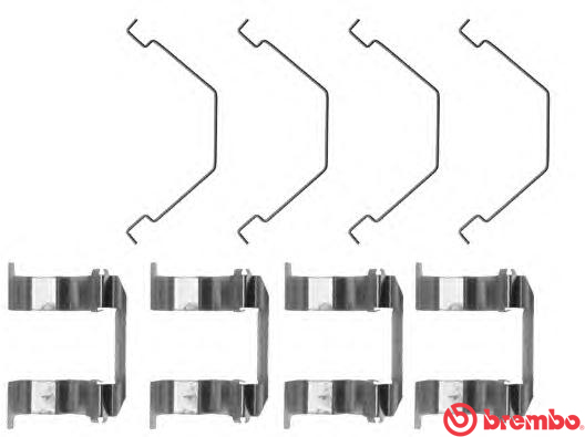 BREMBO Tartozékkészlet, tárcsafékbetét A02266_BREMBO