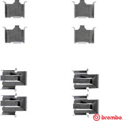 BREMBO Tartozékkészlet, tárcsafékbetét A02285_BREMBO