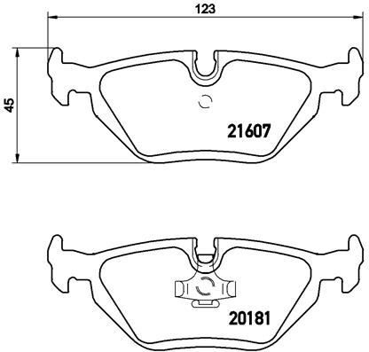 BREMBO Hátsó fékbetét P06013_BREMBO