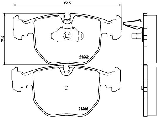 BREMBO Első fékbetét P06021_BREMBO