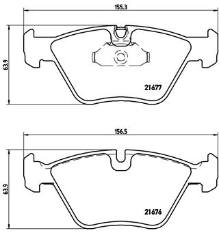 BREMBO Első fékbetét P06022_BREMBO