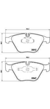 BREMBO P06031_BREMBO Első fékbetét