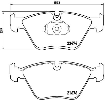 BREMBO Első fékbetét P06042_BREMBO