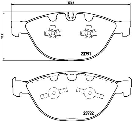 BREMBO Első fékbetét P06047_BREMBO