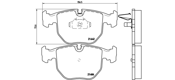 BREMBO Első fékbetét P06048_BREMBO