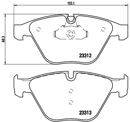 BREMBO Első fékbetét P06054_BREMBO