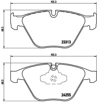 BREMBO Első fékbetét P06055_BREMBO