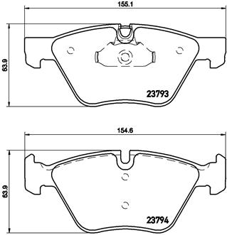 BREMBO Első fékbetét P06057_BREMBO