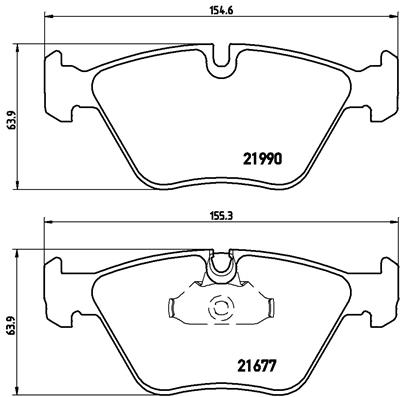 BREMBO Első fékbetét P06065_BREMBO