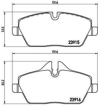 BREMBO Első fékbetét P06067_BREMBO