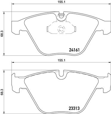 BREMBO Első fékbetét P06081_BREMBO