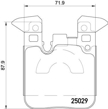 BREMBO Hátsó fékbetét P06087_BREMBO