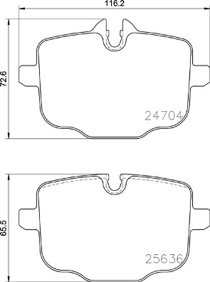 BREMBO Fékbetét, mind P06101_BREMBO