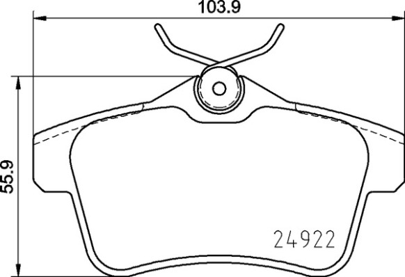 BREMBO P06102_BREMBO Fékbetét, mind