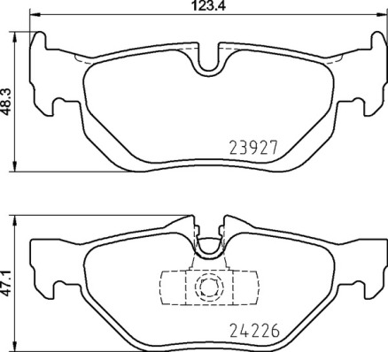 BREMBO Fékbetét, mind P06105_BREMBO