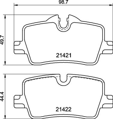 BREMBO Hátsó fékbetét P06113_BREMBO