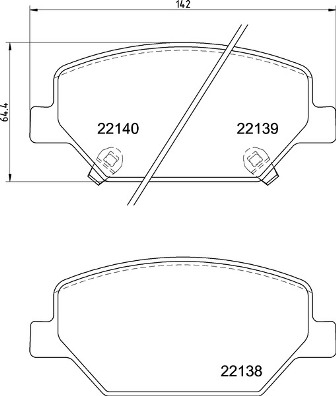 BREMBO Első fékbetét P07007_BREMBO