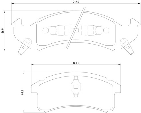 BREMBO Első fékbetét P09002_BREMBO