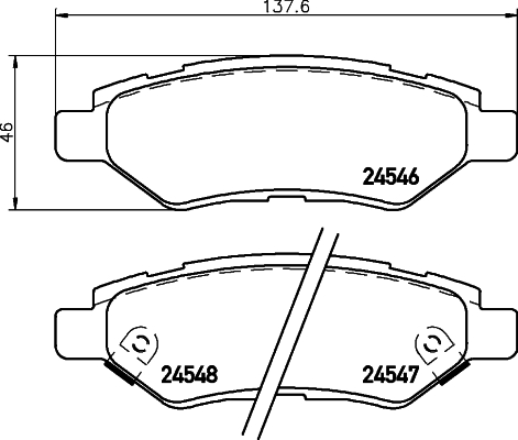 BREMBO Fékbetét, mind P09014_BREMBO