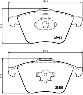 BREMBO Első fékbetét P10012_BREMBO