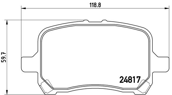 BREMBO Első fékbetét P10014_BREMBO