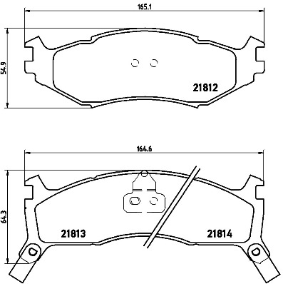 BREMBO Első fékbetét P11006_BREMBO