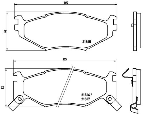 BREMBO Első fékbetét P11007_BREMBO