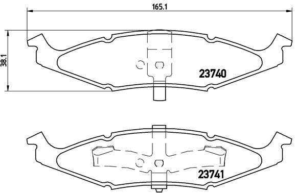 BREMBO Első fékbetét P11009_BREMBO