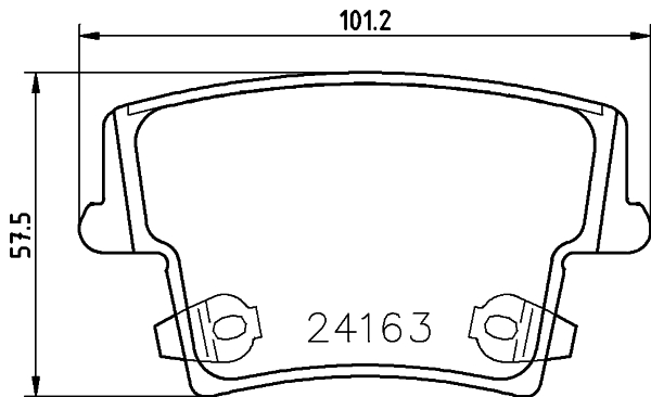 BREMBO Hátsó fékbetét P11018_BREMBO