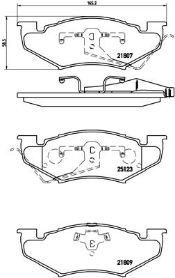 BREMBO Első fékbetét P11020_BREMBO