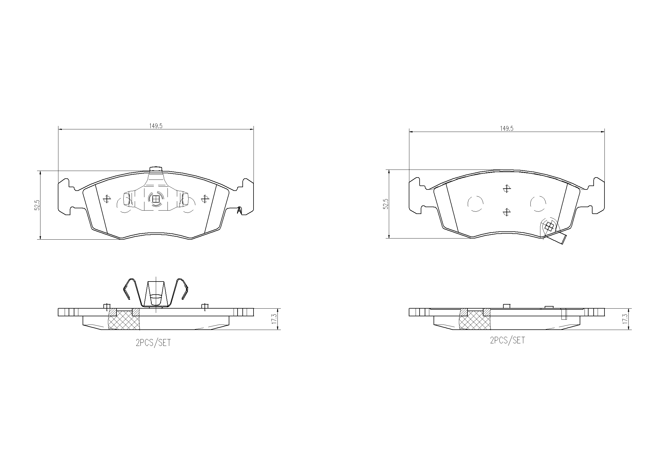 BREMBO Első fékbetét P11031_BREMBO