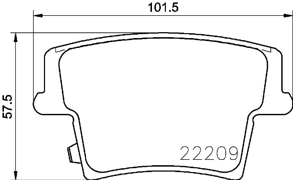 BREMBO Fékbetét, mind P11040_BREMBO