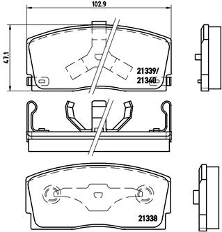 BREMBO Első fékbetét P16005_BREMBO