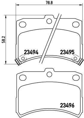 BREMBO Első fékbetét P16009_BREMBO