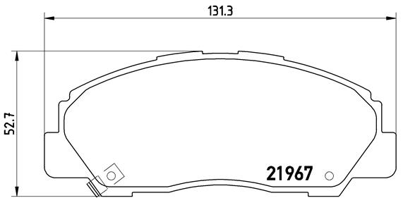 BREMBO Első fékbetét P16010_BREMBO