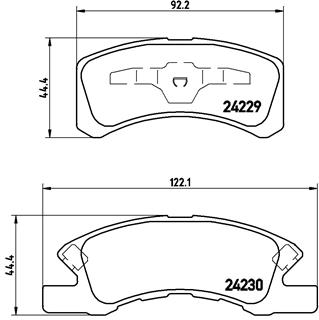 BREMBO Első fékbetét P16011_BREMBO