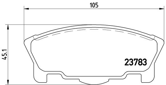 BREMBO Első fékbetét P16014_BREMBO