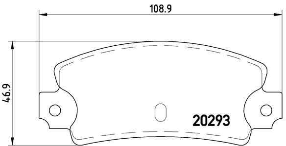 BREMBO Hátsó fékbetét P23008_BREMBO