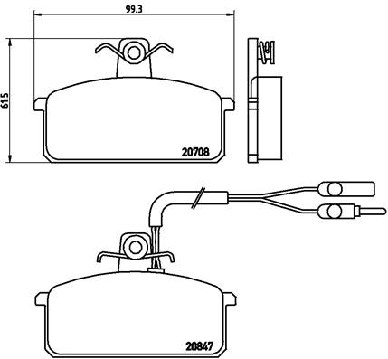 BREMBO Első fékbetét P23019_BREMBO